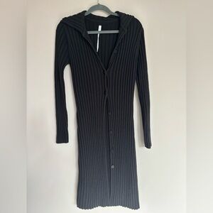 Max Studio Collared Long Cardigan